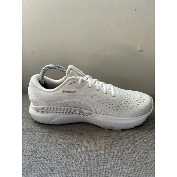 Brooks Adrenaline GTS 24, White/Oyster/Alloy, Womens 9B Running Shoes Sneakers - Picture 5 of 8